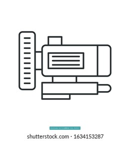 Blower icon vector illustration logo template for many purpose. Isolated on white background.