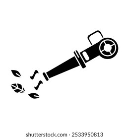 Vector del icono del ventilador en el fondo blanco