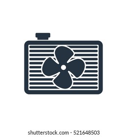 blower isolated icon on white background, auto service, repair, car detail 