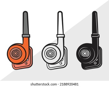 Blower Machine Clipart SVG Printable Vector Illustration 