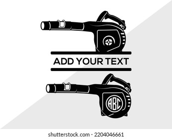 SVG-gedruckte Vektorgrafik mit blühender Maschine, Monogramm