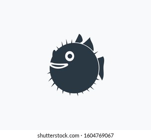 Blowfish icon isolated on clean background. Blowfish icon concept drawing icon in modern style. Vector illustration for your web mobile logo app UI design.