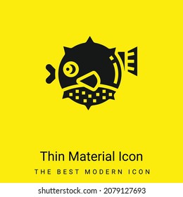 Blowfish minimal bright yellow material icon