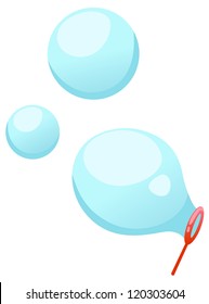  Blowing Bubbles Vector Illustration