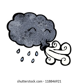 caricatura de nube explosiva