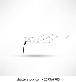 blowing dandelion vector
