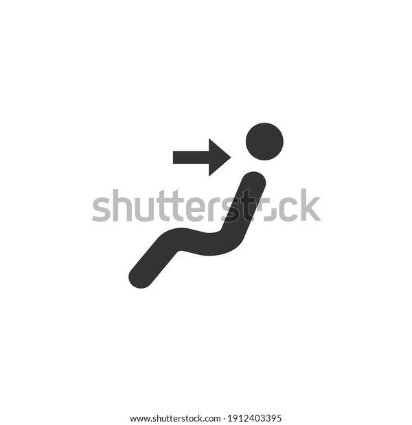 Blowing direction icon in simple design.\
Vector illustration
