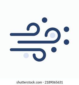 Blowing Dust Vector - Weather Icon - Vector