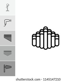 Blowing icon. collection of 6 blowing outline icons such as wind cone, hair dryer. editable blowing icons for web and mobile.