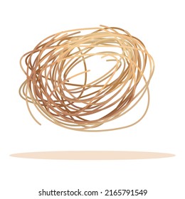 Blowing tumbleweed icon cartoon vector. Desert weed. Dry ball
