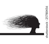 Blowing in the wind - woman