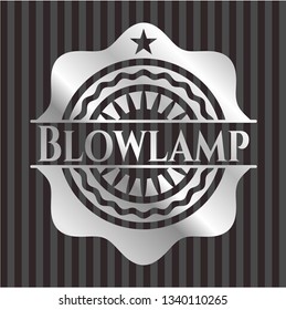 Blowlamp silver shiny badge