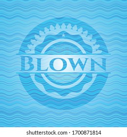 Blown-Wasser-Repräsentation-Hintergrund. Vektorillustration Illustration. Detaillierte Angaben.