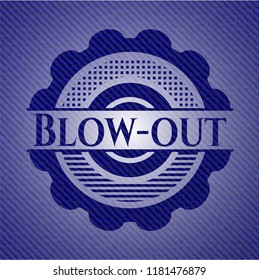 Blow-out with jean texture