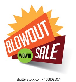 Blowout Sale Banner Burst. EPS 10 Vector.