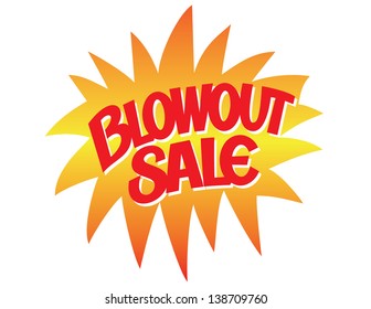 Blowout Sale Vector Lettering