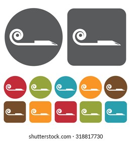 blowout toy icon set. Vector Illustration eps10. 