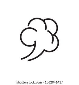blows steam cloud comic smoke line style illustration