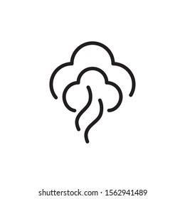 blows steam cloud comic smoke line style illustration