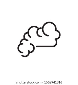 Blows Steam Cloud Comic Smoke Line Stock Vector (Royalty Free ...