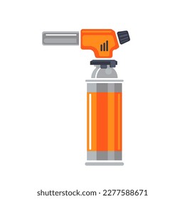 blowtorch for cooking. flat graphic resource