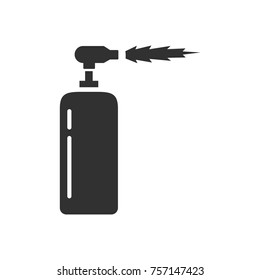 blowtorch. gas-burner. monochrome icon