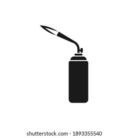 Blowtorch icon flat style isolated on white background. Vector illustration