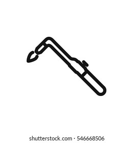 blowtorch icon illustration isolated vector sign symbol
