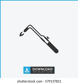 blowtorch icon illustration isolated vector sign symbol