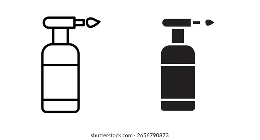Ícone de maçarico Ilustração de modelo de vetor de design de logotipo