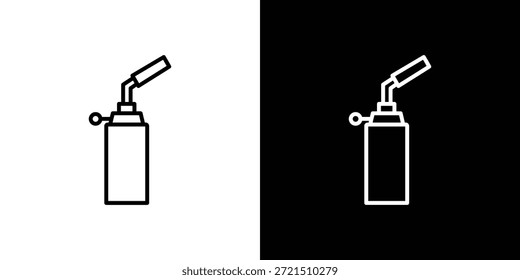 Elemento de logotipo de icono de soplete. Ilustración vectorial. EPS10