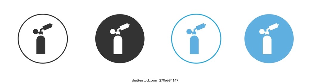 Conjunto de diseño de Plantilla de logotipo de icono de soplete