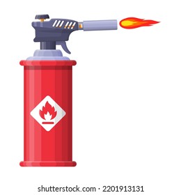 Blowtorch icon. Manual gas torch burner isolated on white background vector illustration.
Vector illustration cartoon flat icon isolated on white background.