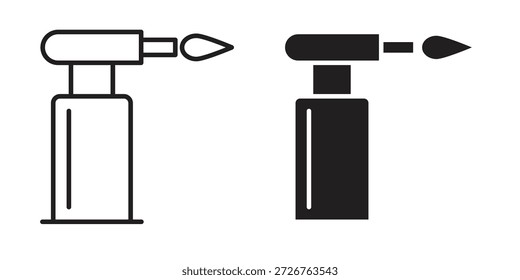 Conjunto de iconos de soplete. paquete de elementos de Web de logotipo mínimo.