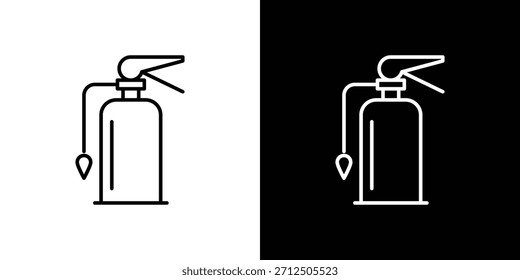 Icono de soplete en estilo lineal simple.