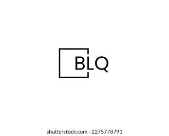 BLQ Letter Initial Logo Design Vector Illustration