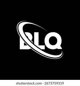 BLQ logo. BLQ letter. BLQ letter logo design. Initials B LQ logo linked with circle and uppercase monogram logo. BLQ typography for technology, business and real estate brand.