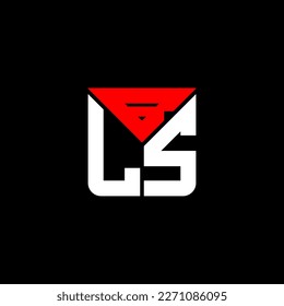 Diseño creativo de la letra BLS con gráfico vectorial, logotipo BLS sencillo y moderno.