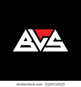 Diseño del logotipo de la letra triangular BLS con forma triangular. Monograma de diseño del logotipo del triángulo BLS. Plantilla de logotipo vectorial de triángulo BLS con color rojo. Logo triangular de BLS Diseño sencillo, elegante y lujoso