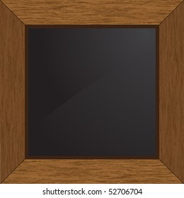 blsck wood frame