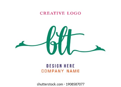 BLT lettering logo is simple, easy to understand and authoritative