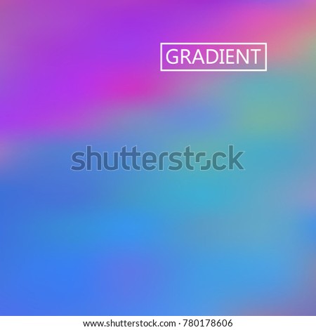 Blu iridescent holographic background. Foil rainbow texture. Abstract soft pastel colors backdrop. Trendy creative vector cosmic gradient. Vibrant print illustration. Creative neon template.