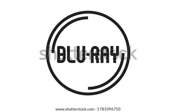Blu Ray Disc Logo App Icon Stock Vector Royalty Free