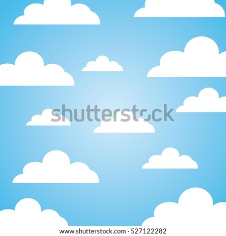 blu sky background. colorful design. vector illustration