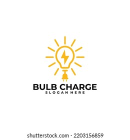 blub charge logo vector design template