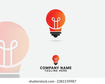 Diseño del logo Blub. Logo colorido. Logo de una bombilla creativa. Electricidad.  Ligero. Energía. Vector de bulbo. Plantilla Premium. Idea. Negocio