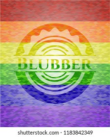 Blubber lgbt colors emblem 