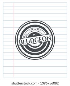 Bludgeon pencil effect. Vector Illustration. Detailed.