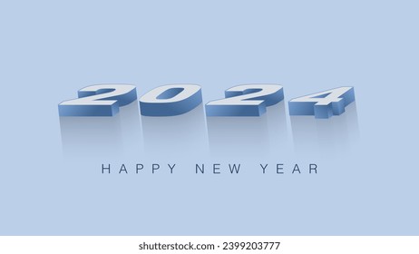 blue 2024 typhography background design