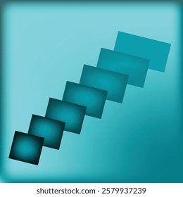 Blue 3D Background with gradient color